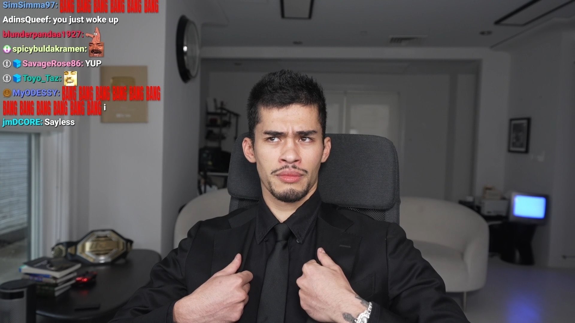 Image in @sneako's post: W stream glad to be back on the regular schedule after fixing my prayer routine. Back tomorrow 5pm …