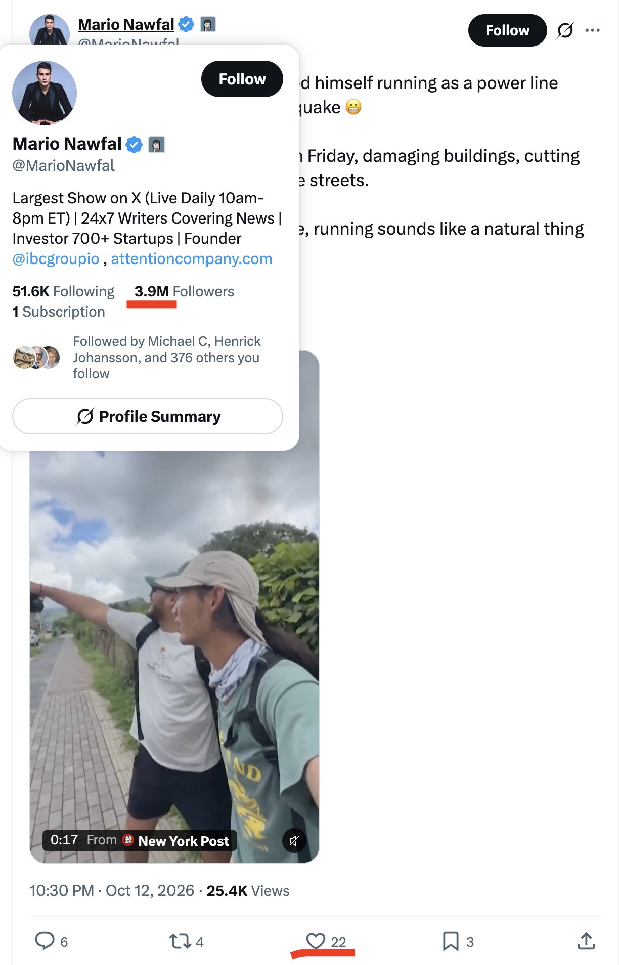 Image in @PlamenkoM's reply: @MarioNawfal 3.9 million followers. 22 likes. Explain that to me like I'm three years old. https://…