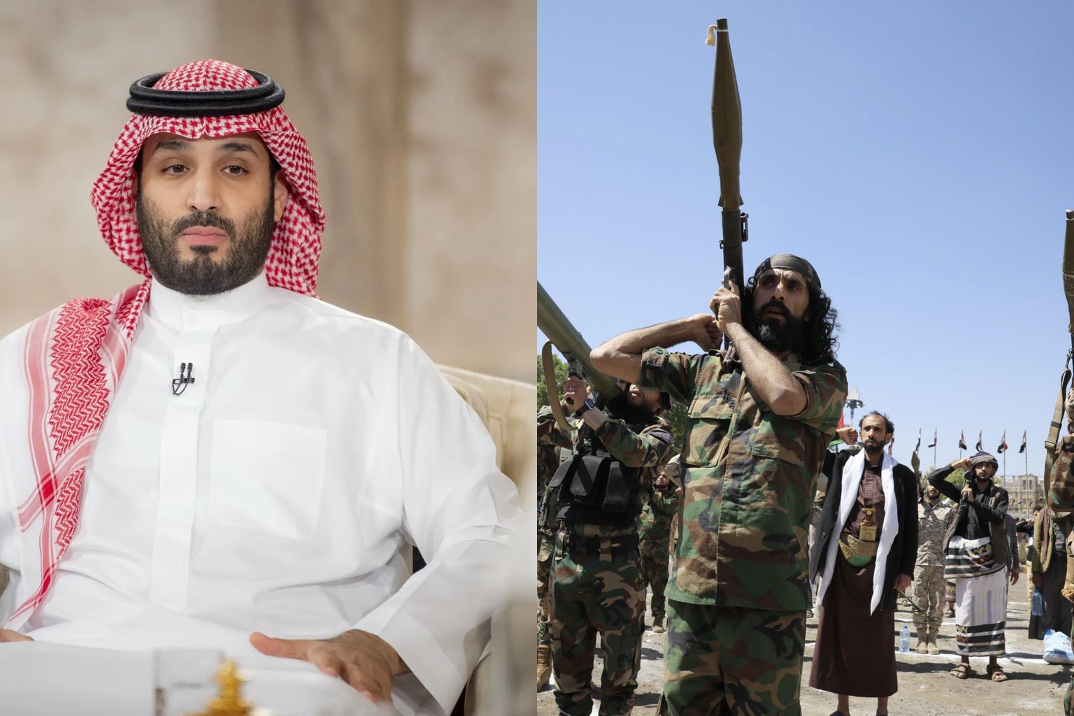 Image in @MarioNawfal's post: 🇸🇦🇾🇪 Saudi Arabia is the world’s top buyer of U.S. weapons, and Houthi missiles are still getting t…