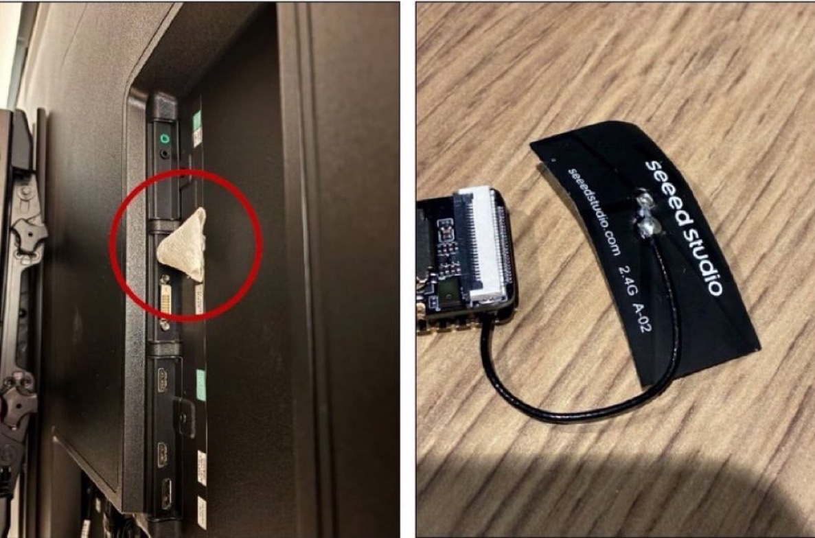 Image in @MarioNawfal's post: 🇸🇦 An OpenAI engineer has been ARRESTED for allegedly planting a secret RECORDING DEVICE inside the…