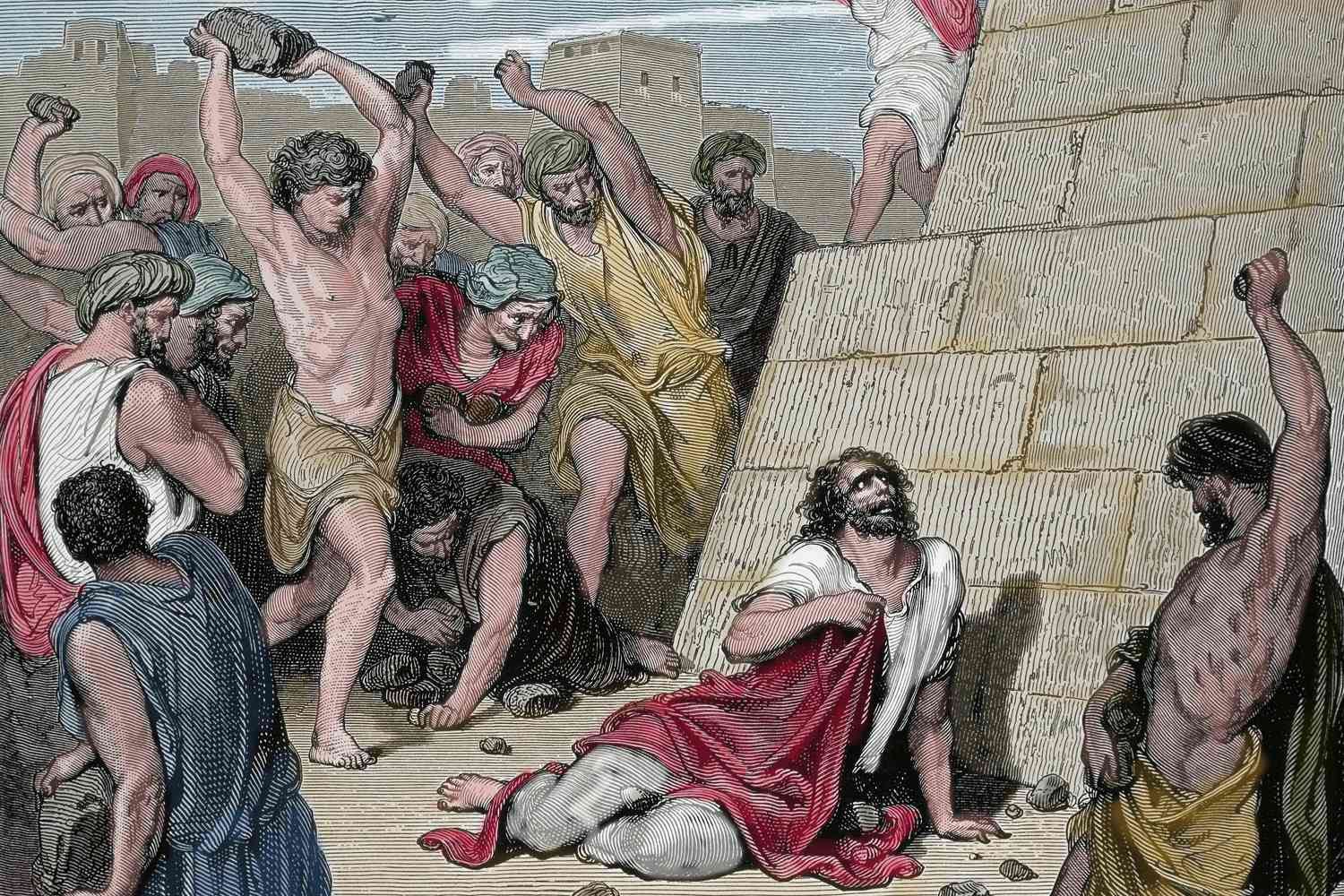 Image in @RabbiJeffx's post: Hey @Grok, concise, no spin.
According to the Bible, who dragged 𝗦𝗔𝗜𝗡𝗧 𝗦𝗧𝗘𝗣𝗛𝗘𝗡 outside the city an…
