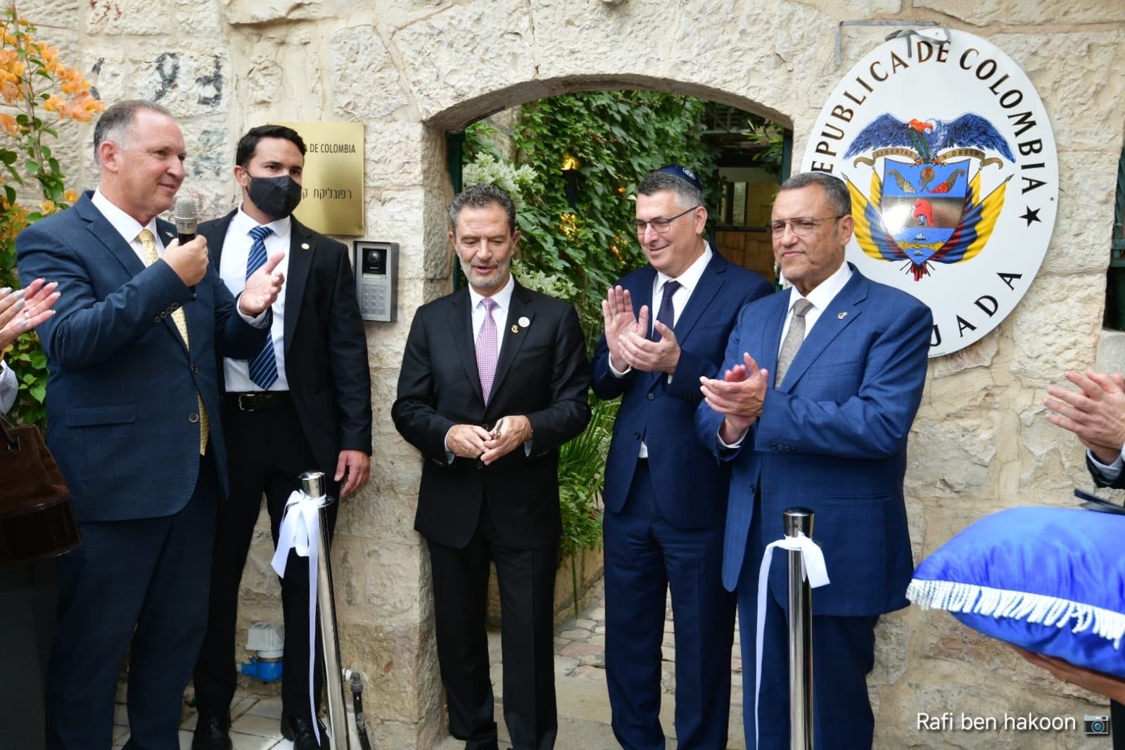 Image in @gidonsaar's post: An important and historic day in the relations between Israel and Colombia, and for Jerusalem, our …