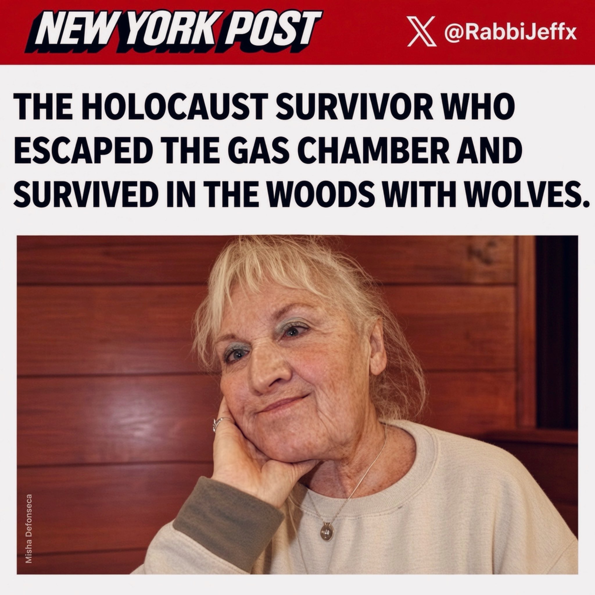 Image in @RabbiJeffx's post: This Jewish woman is a big liar who fabricated the entire story.
She’s never been anywhere.
@gro…