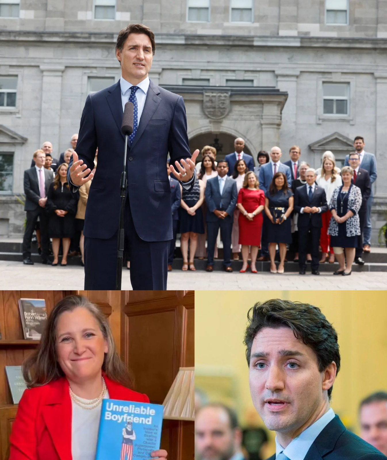 Image in @MarioNawfal's post: 🇨🇦 A new book claims Trudeau's tenure as PM was TENSE and TEARFUL… for those under him.
In a new b…
