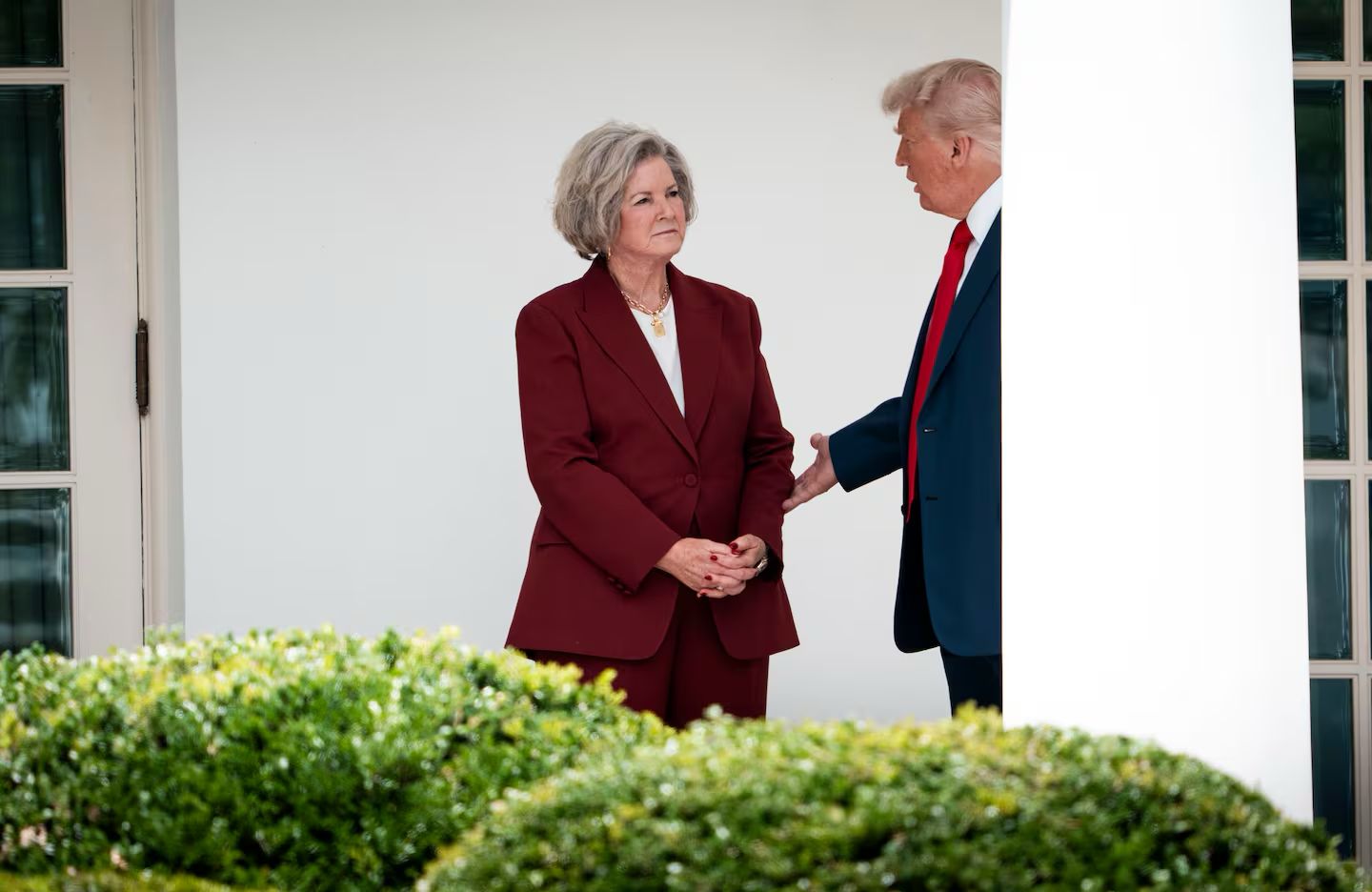 Image in @MarioNawfal's post: 🚨🇺🇸 Trump is quietly asking allies whether it’s time to fire Susie Wiles, the woman he called the “…