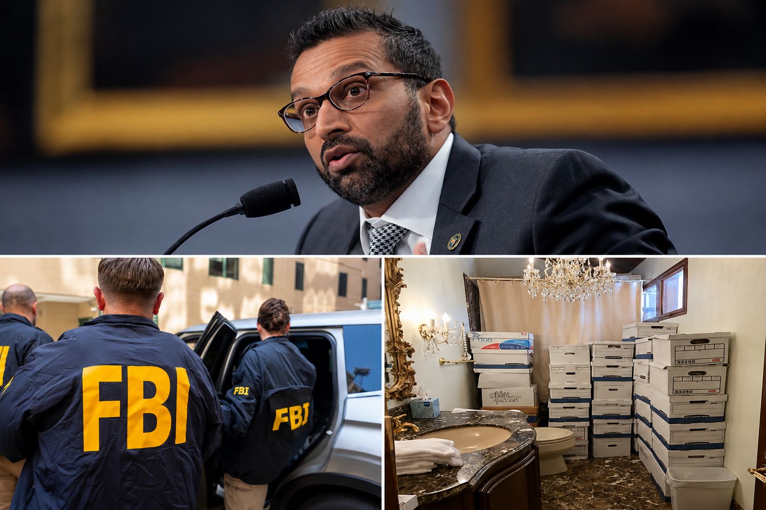 Image in @MarioNawfal's post: 🇺🇸 9 FBI staffers who worked on Trump’s documents case are suing Kash Patel.
They say they were fi…