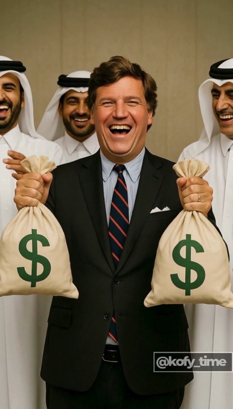 Image in @isaacfeldman's reply: @MarioNawfal Fk you both and the rest of the Qatarlson antisemitic and anti American paid fake prop…