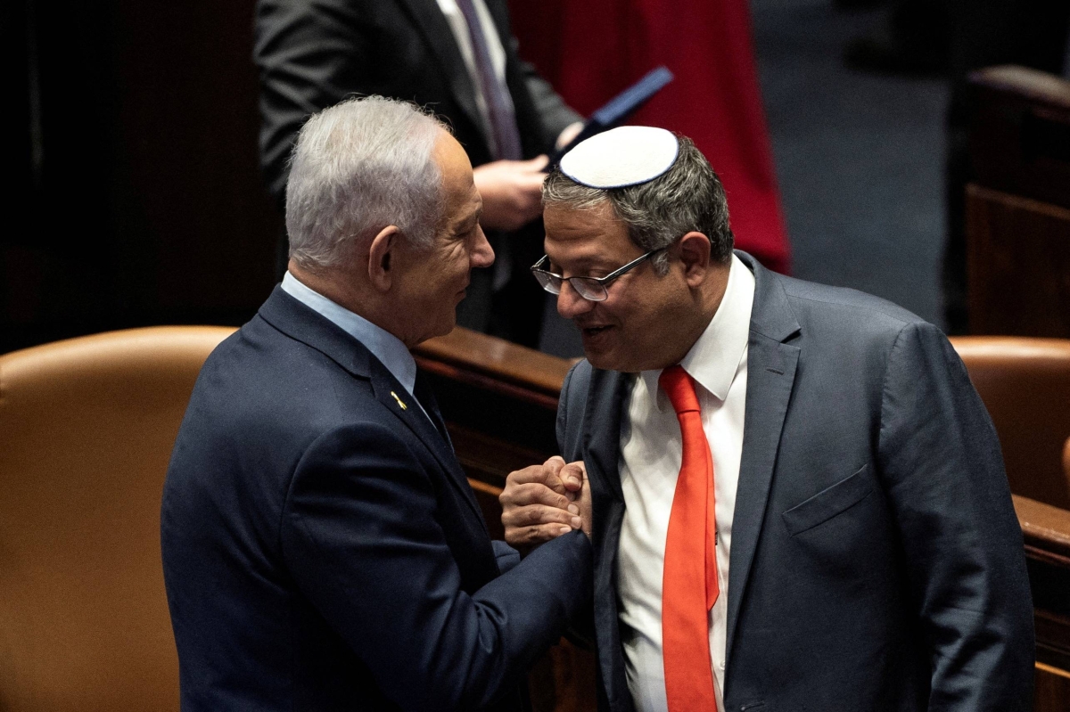 Image in @MarioNawfal's post: 🚨🇮🇱 Netanyahu confirms that, if reelected, Ben-Gvir WILL continue serving as a senior minister in h…