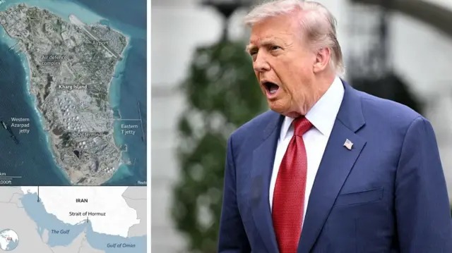 Image in @MarioNawfal's post: 🇮🇷🇺🇸 Iran's biggest oil terminals have been sitting virtually EMPTY for weeks and the U.S. naval bl…