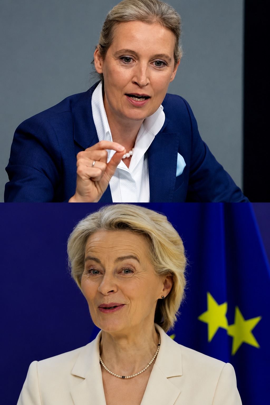 Image in @MarioNawfal's post: 🇩🇪🇪🇺 AfD wants to STRIP BRUSSELS OF ITS POWER, and Alice Weidel has a plan to make it happen.
She …