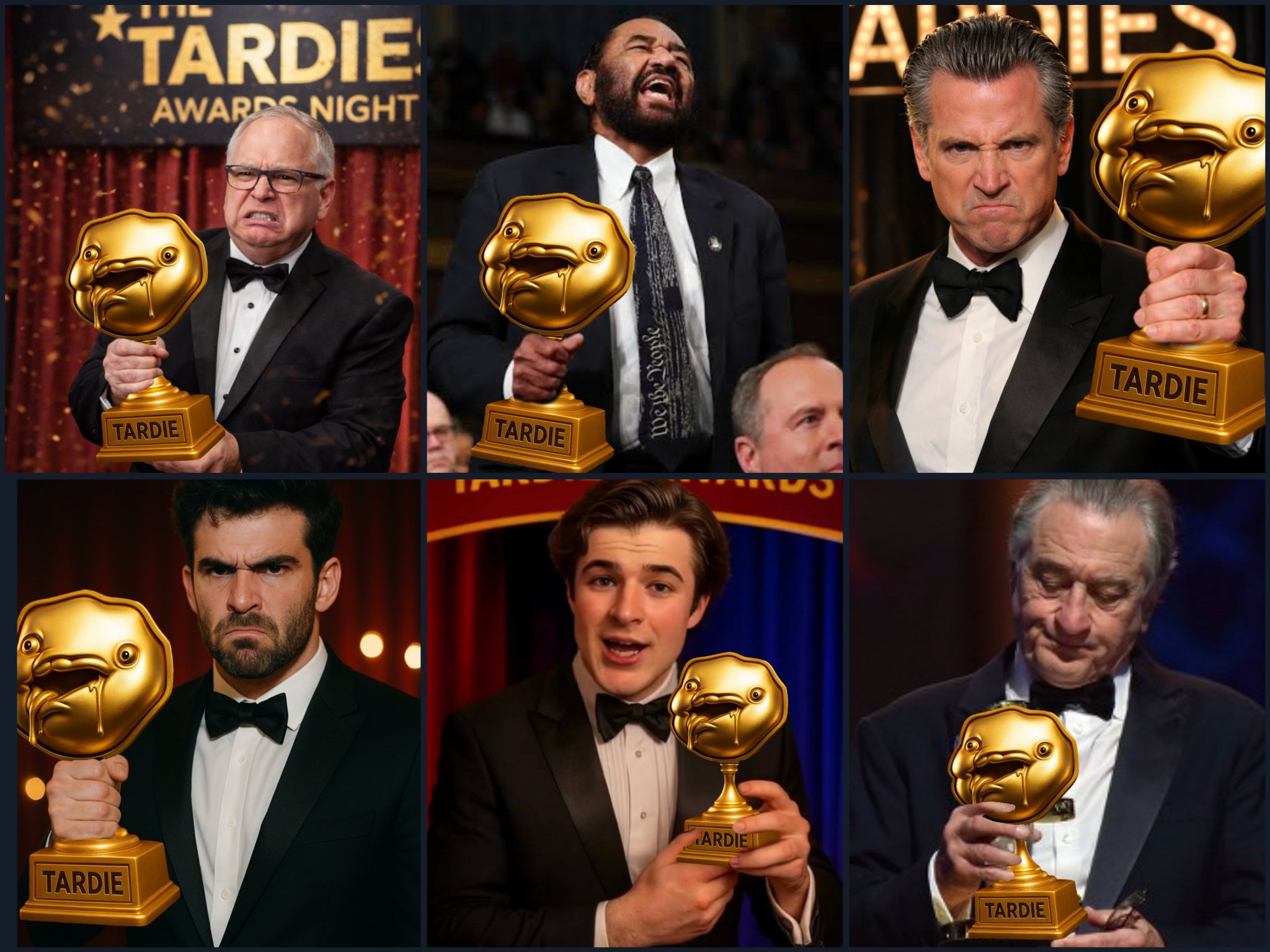 Image in @IfindRetards's post: Here are some Tardie winners from last year. https://t.co/dMM6vAQAFn