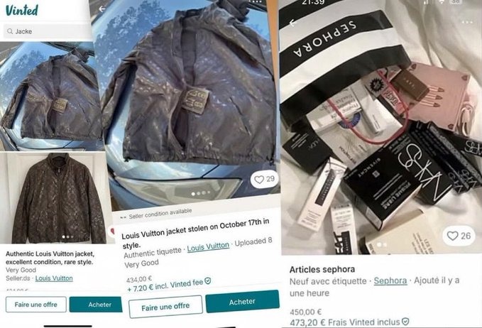 Image in @MarioNawfal's post: 🇫🇷 Here you have the "French students" selling what they’ve looted during the riots on Vinted.
SCU…