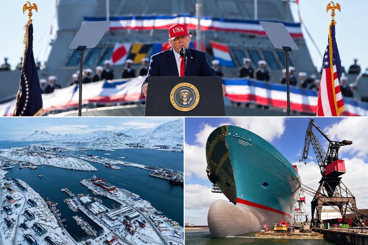 Image in @MarioNawfal's post: 🇺🇸🇩🇰 The U.S. and Denmark just signed a deal to build more American ships together
The plan is to …