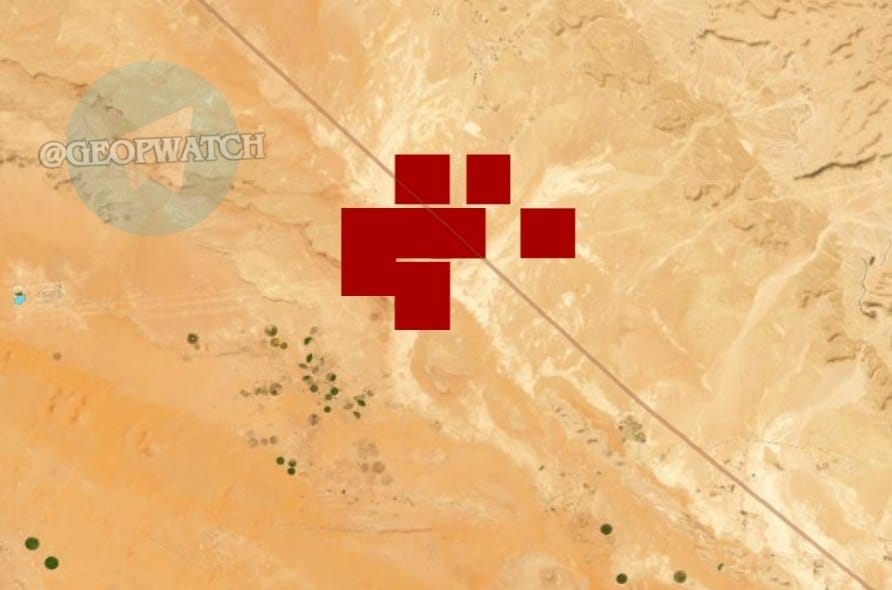Image in @MarioNawfal's post: 🇸🇦🇾🇪 The Houthis say they hit Saudi Arabia’s East-West oil pipeline again.
NASA FIRMS data shows a…