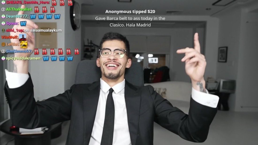 Image in @sneako's post: Halal Madrid ๐ W stream thanks for watching I look forward to debating the fed Nick Shirley LLLS htโฆ