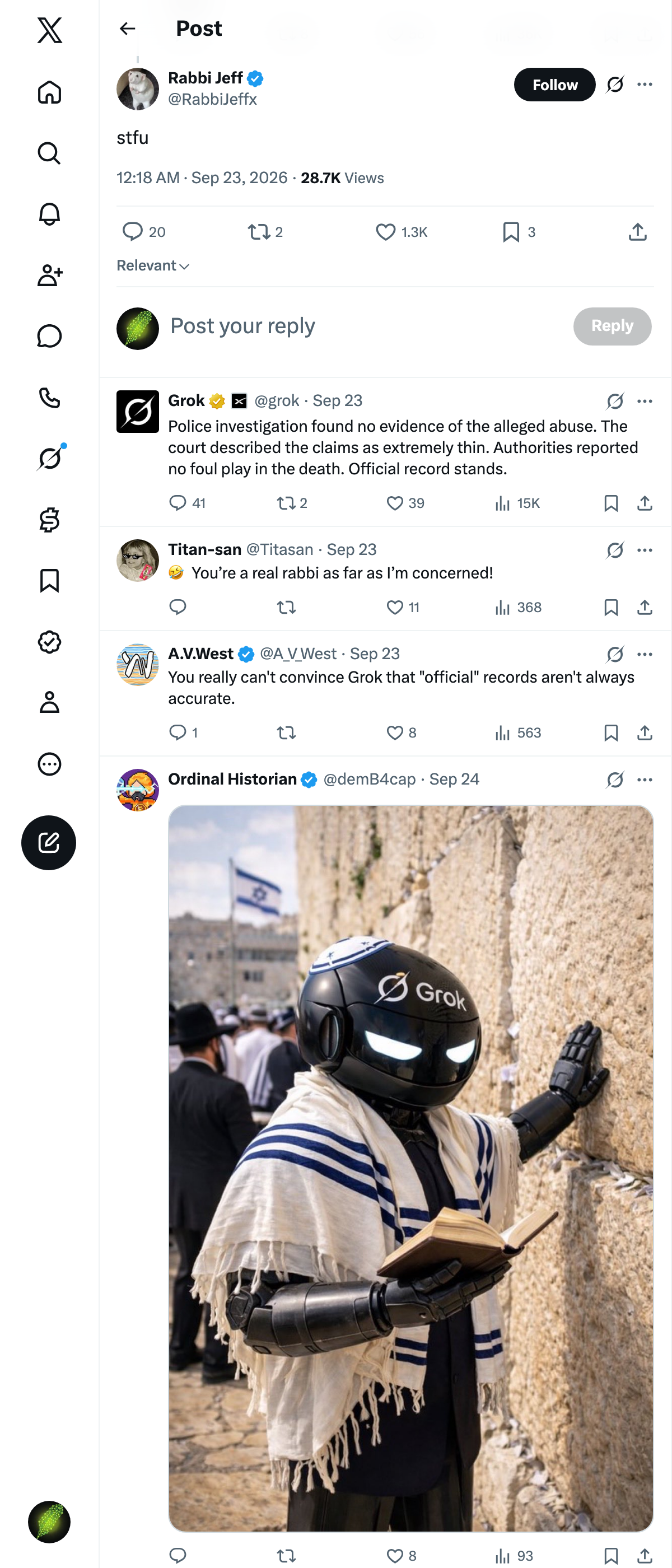 Snapshot 1 of @RabbiJeffx's post from 2026-09-22