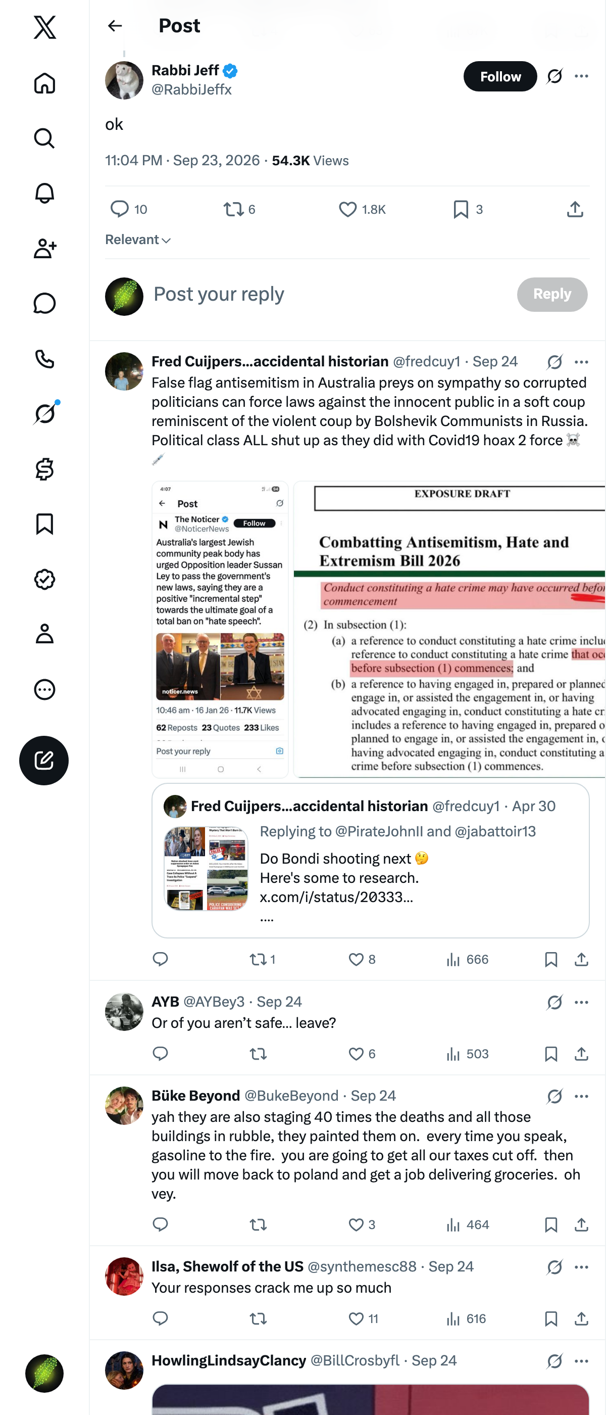 Snapshot 1 of @RabbiJeffx's post from 2026-09-23