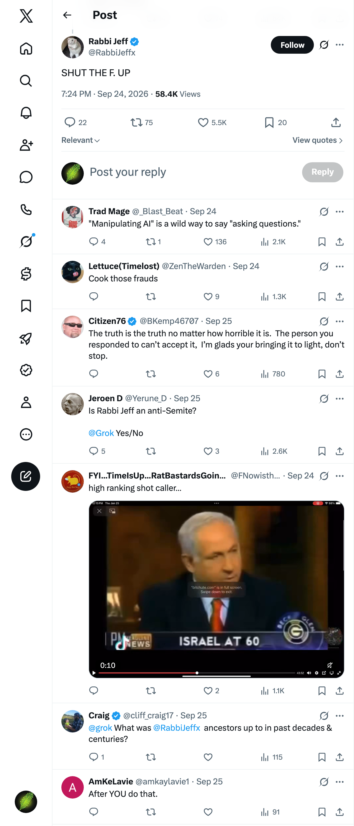 Snapshot 1 of @RabbiJeffx's post from 2026-09-24