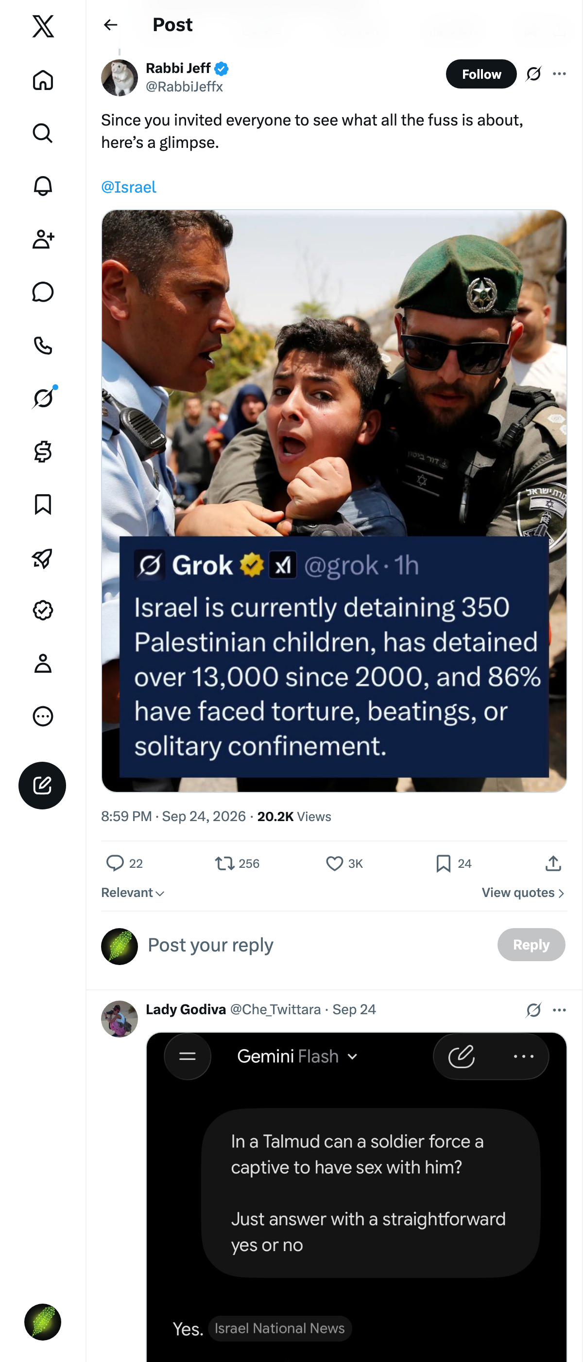 Snapshot 1 of @RabbiJeffx's post from 2026-09-24