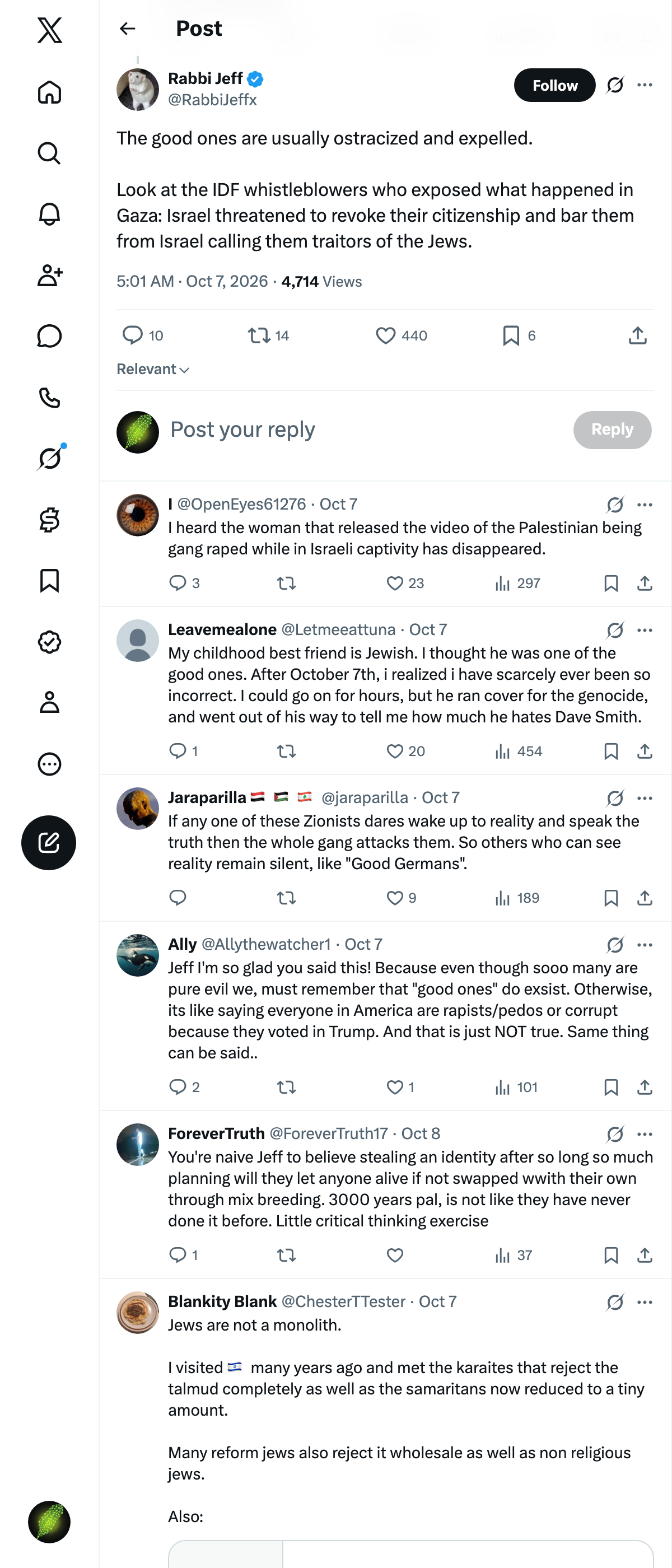 Snapshot 1 of @RabbiJeffx's post from 2026-10-07
