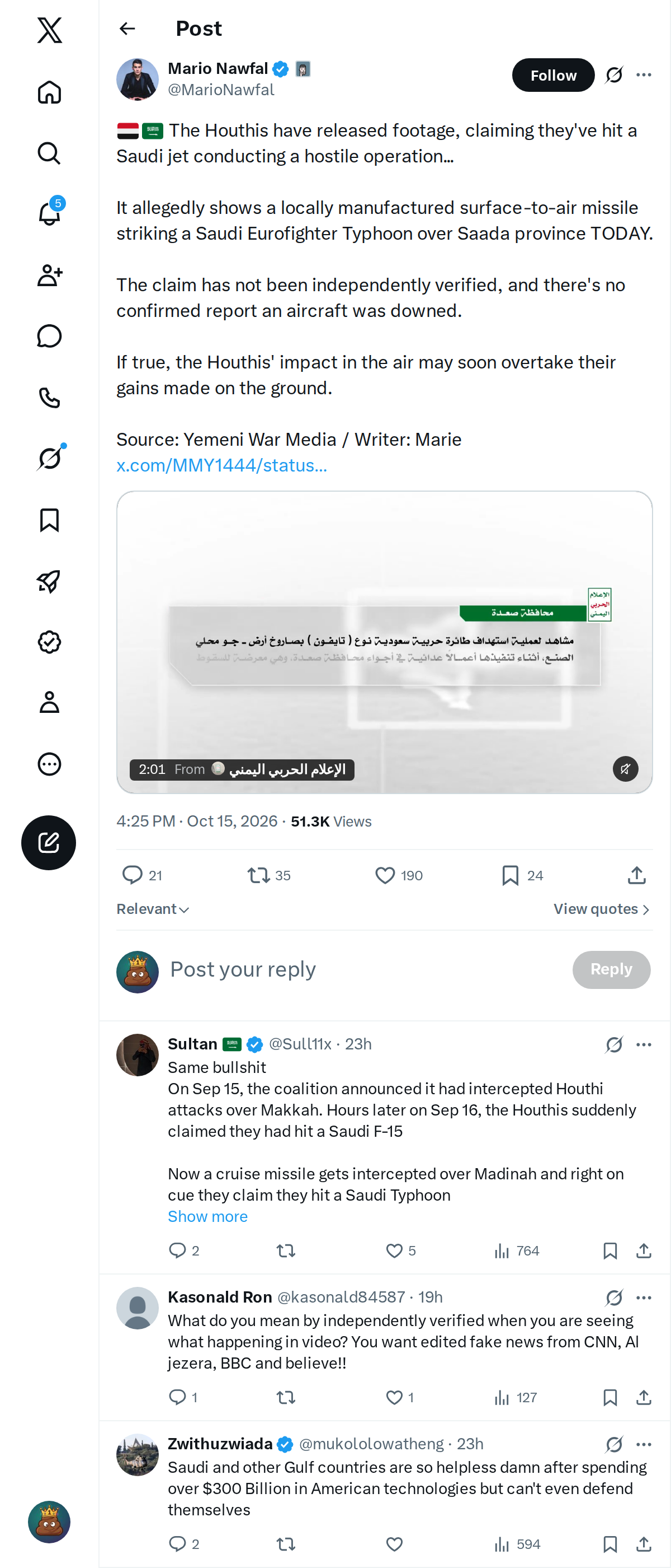 Snapshot 2 of @MarioNawfal's post from 2026-10-15
