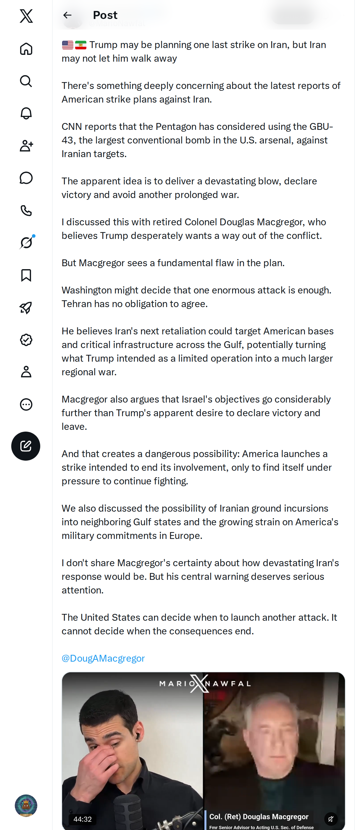 Snapshot 1 of @MarioNawfal's post from 2026-10-15