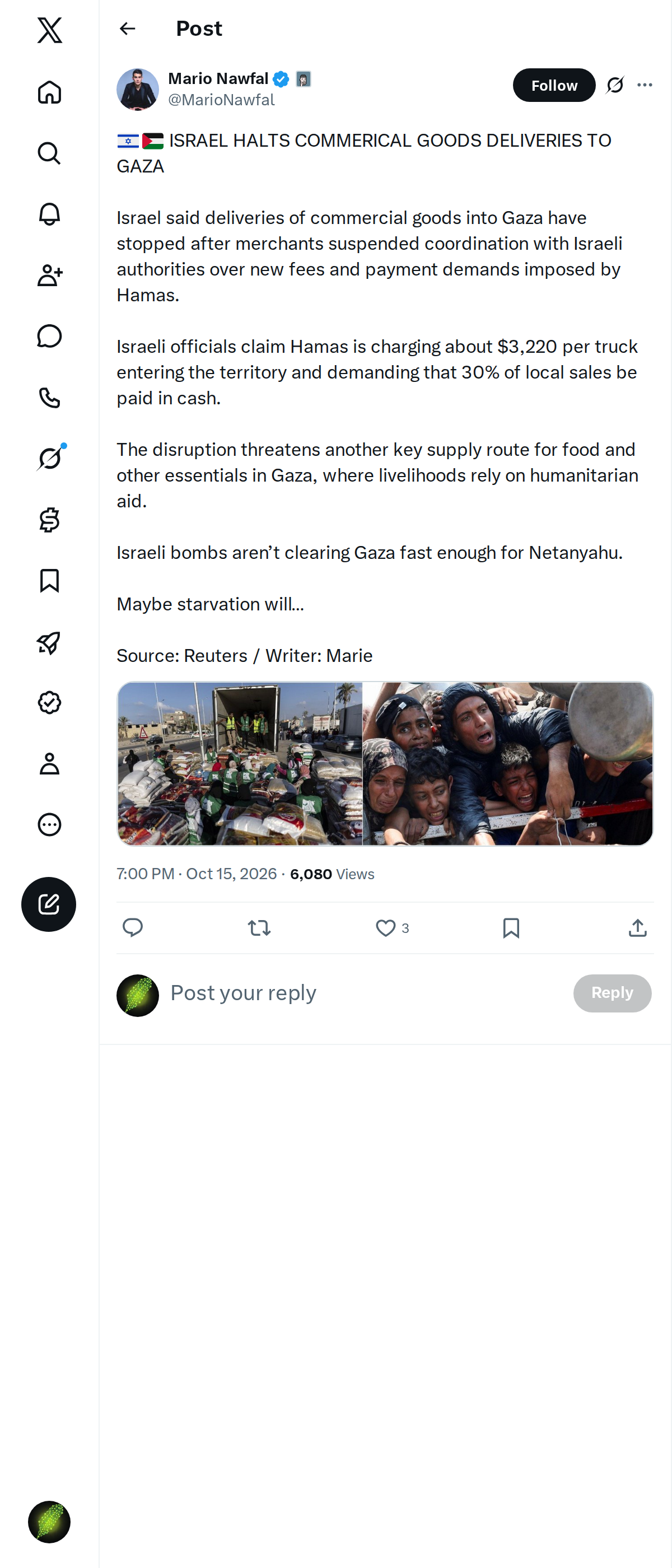 Snapshot 1 of @MarioNawfal's post from 2026-10-15