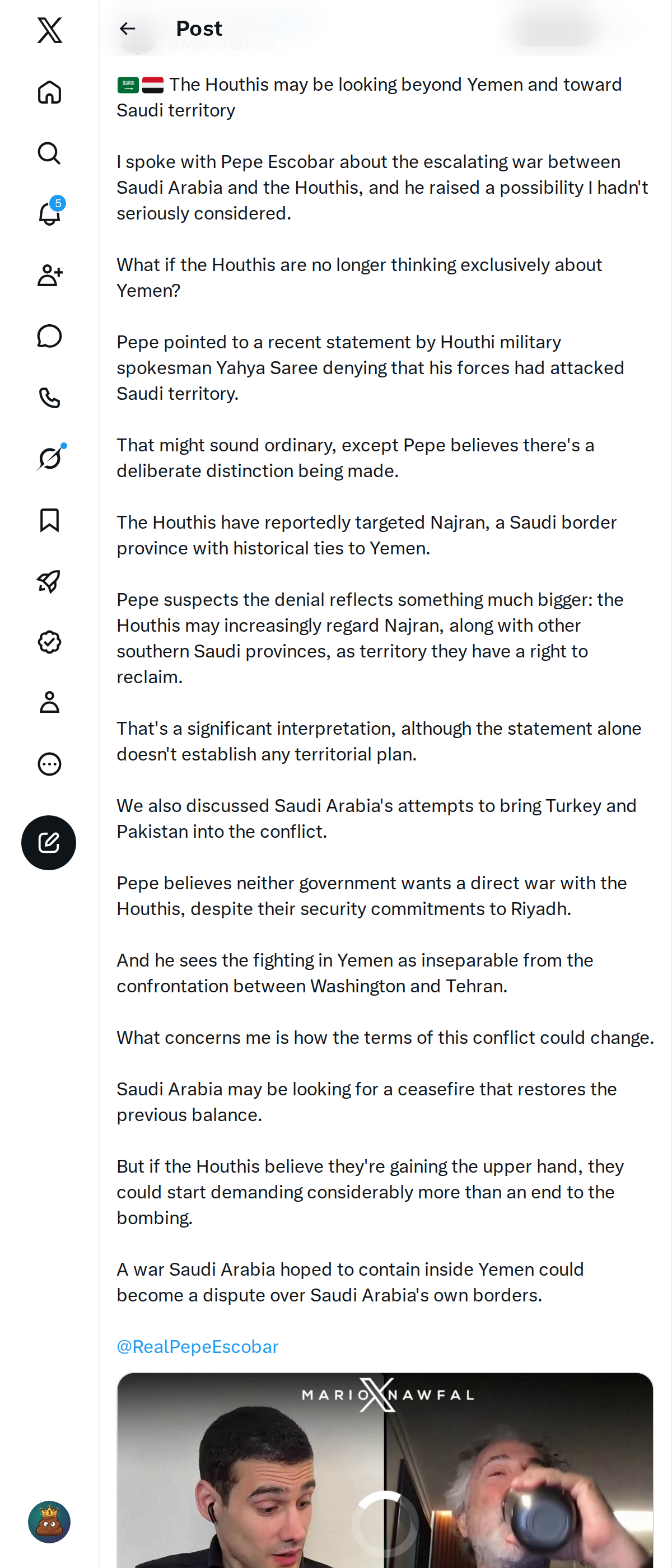 Snapshot 1 of @MarioNawfal's post from 2026-10-15
