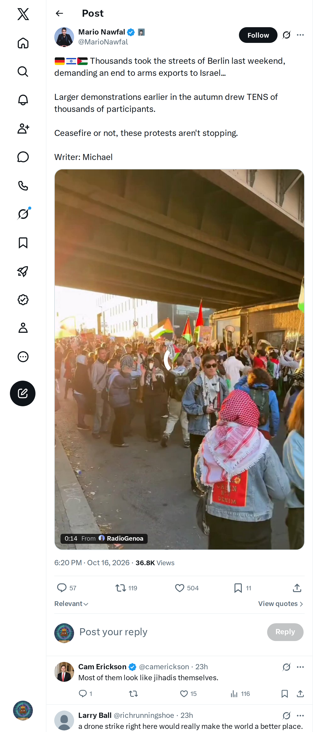 Snapshot 2 of @MarioNawfal's post from 2026-10-16