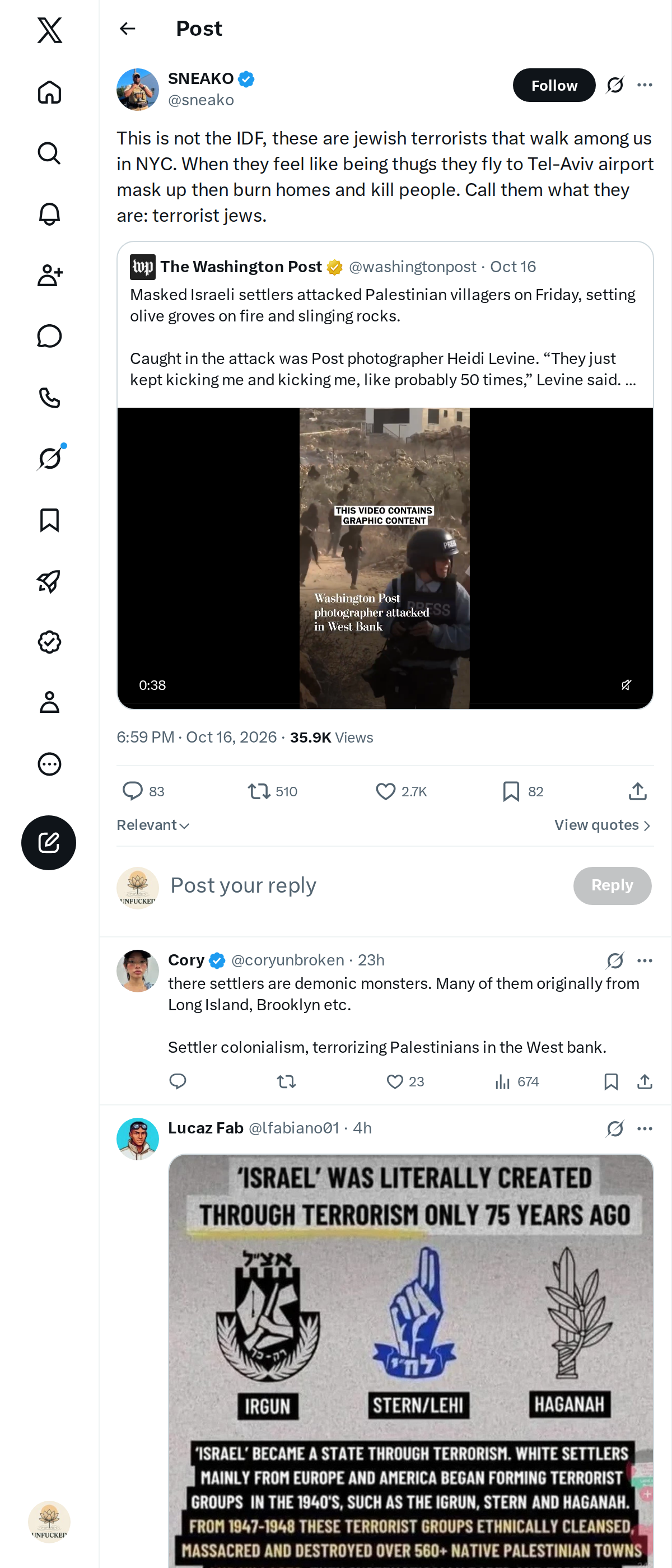 Snapshot 2 of @sneako's post from 2026-10-16