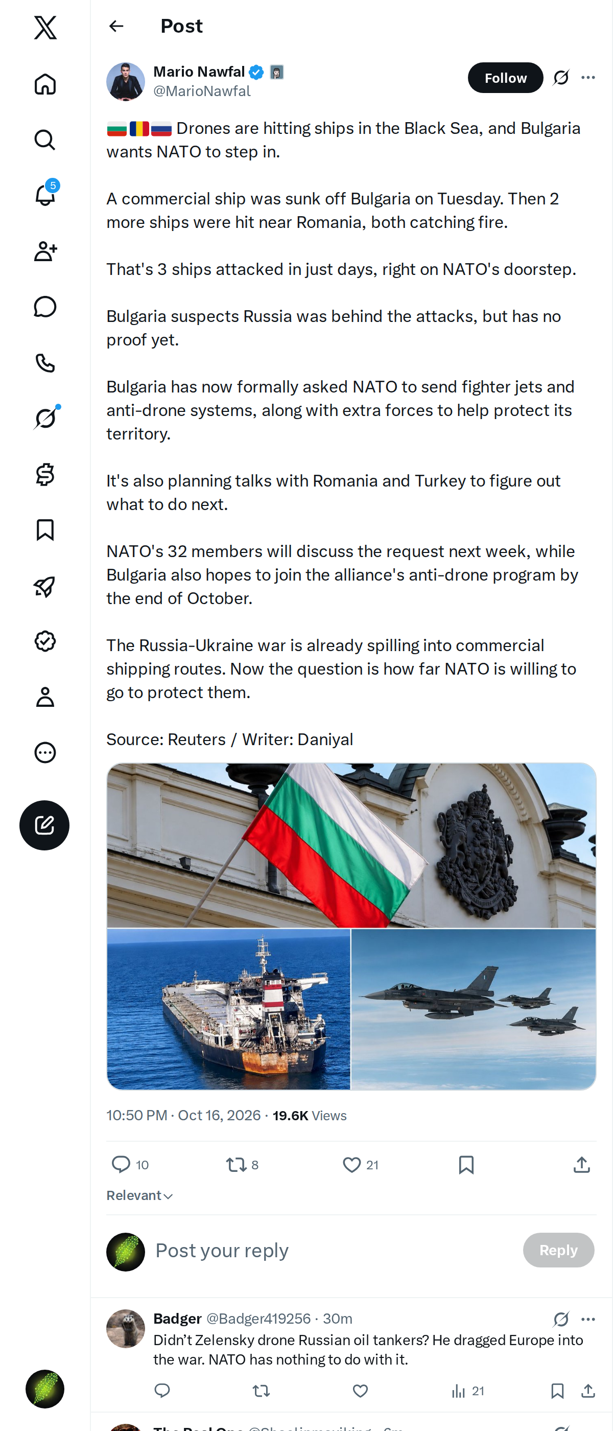 Snapshot 1 of @MarioNawfal's post from 2026-10-16