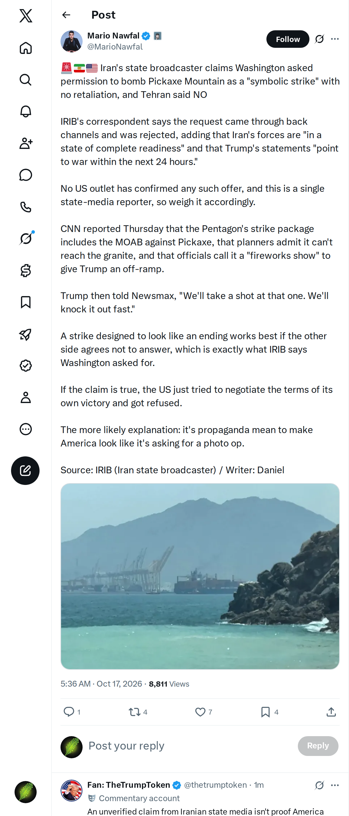 Snapshot 1 of @MarioNawfal's post from 2026-10-17