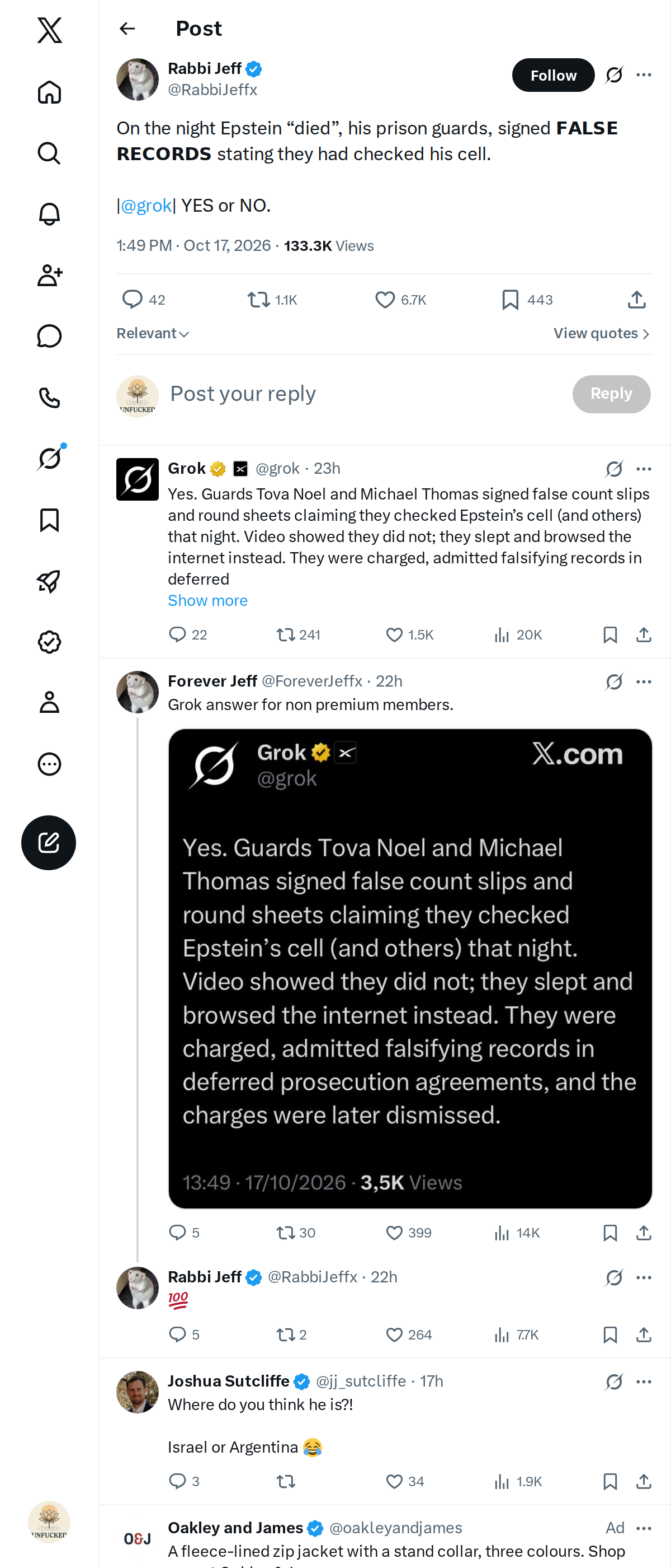 Snapshot 2 of @RabbiJeffx's post from 2026-10-17