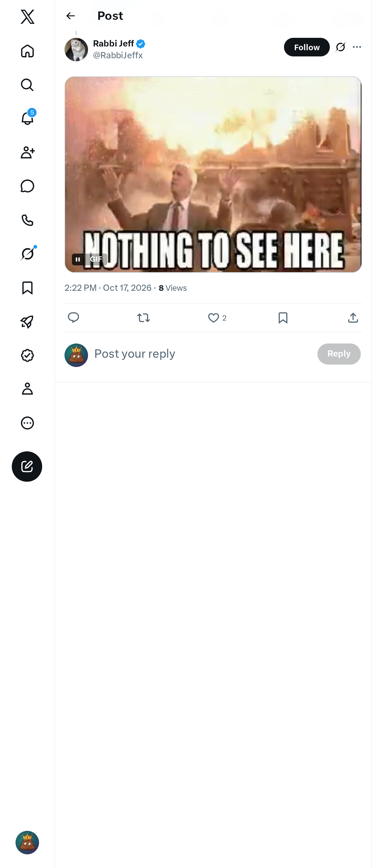 Snapshot 1 of @RabbiJeffx's post from 2026-10-17