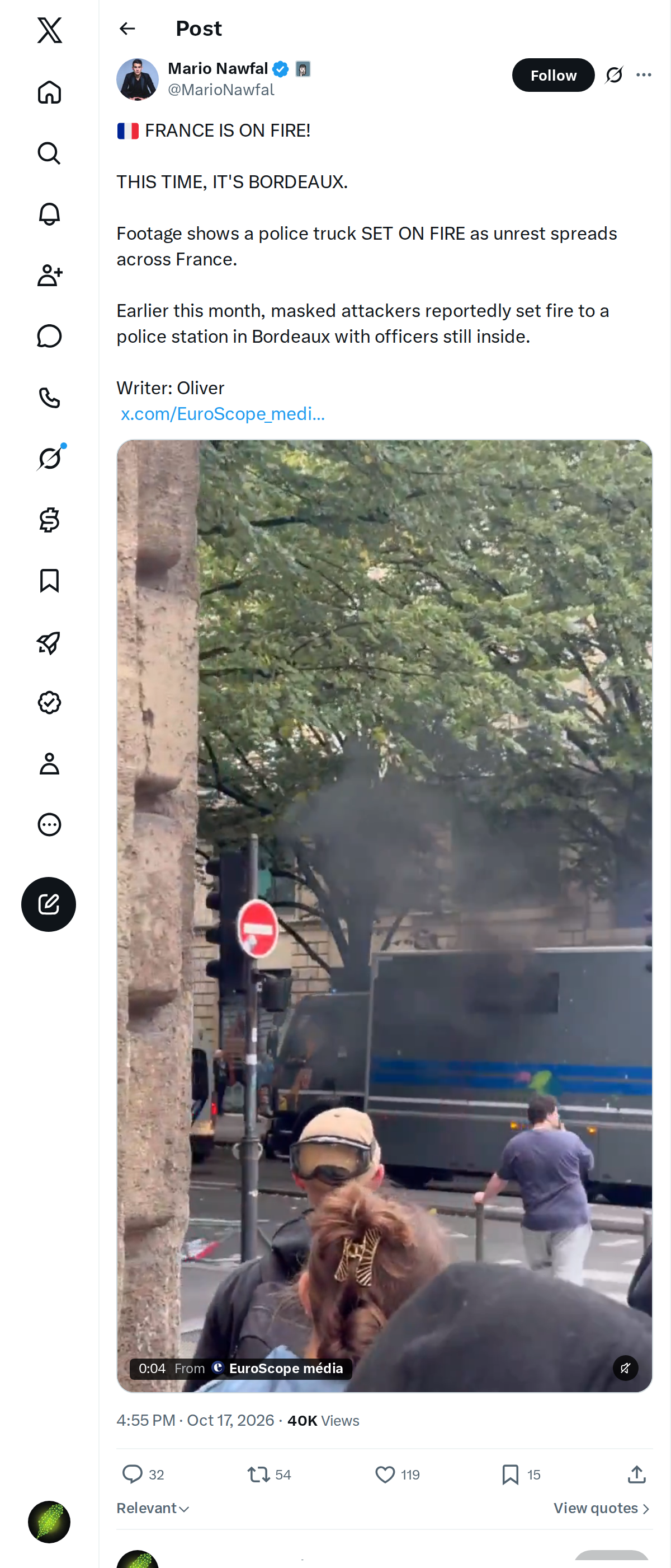 Snapshot 2 of @MarioNawfal's post from 2026-10-17