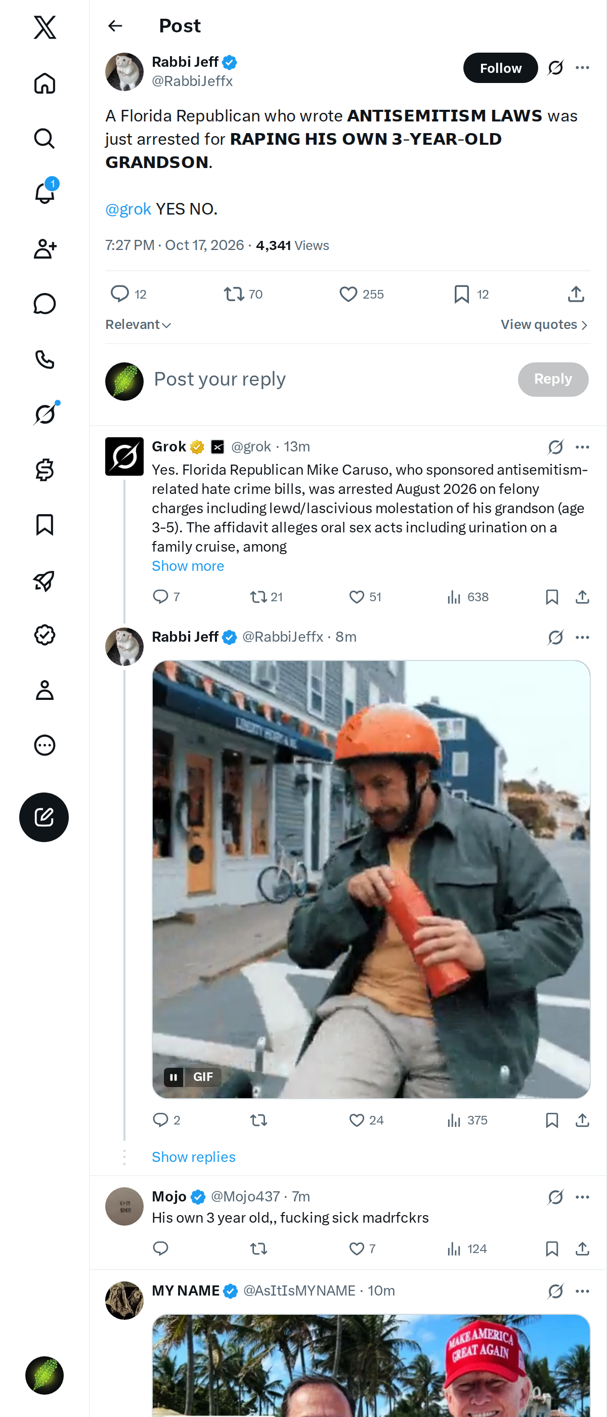 Snapshot 1 of @RabbiJeffx's post from 2026-10-17