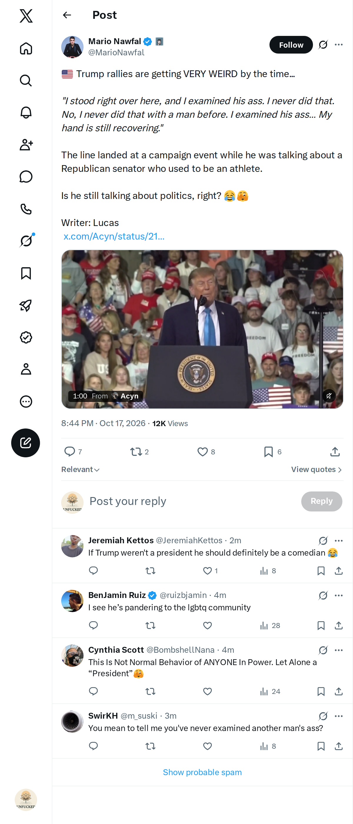 Snapshot 1 of @MarioNawfal's post from 2026-10-17