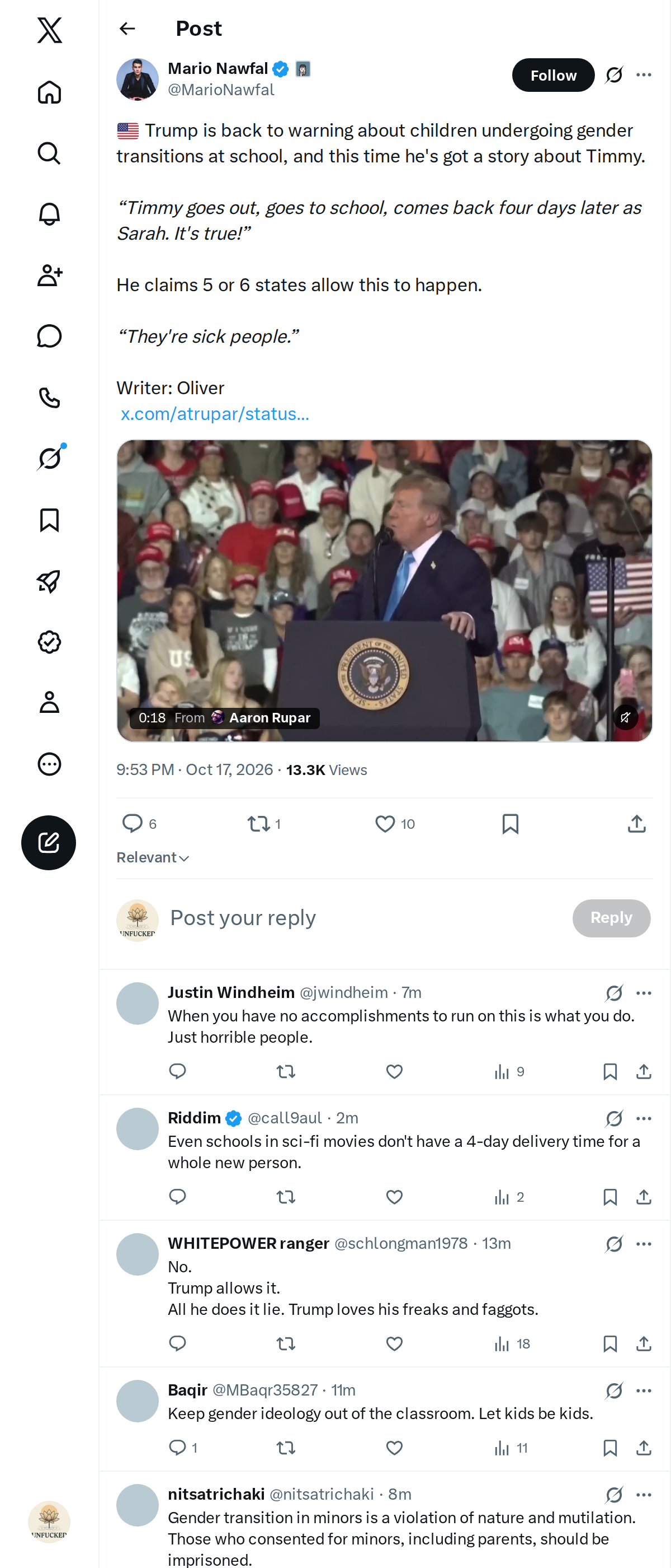 Snapshot 1 of @MarioNawfal's post from 2026-10-17
