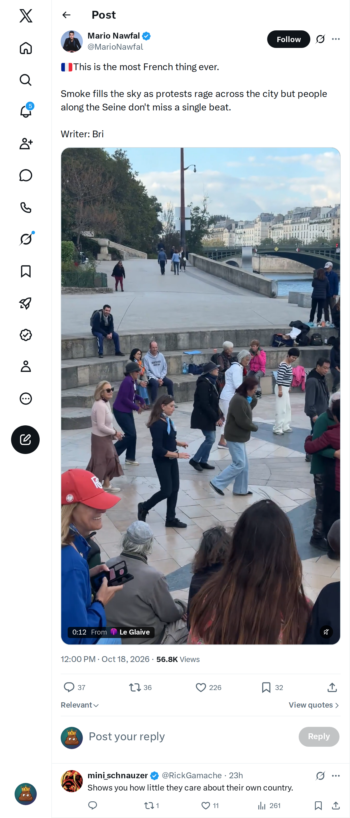 Snapshot 2 of @MarioNawfal's post from 2026-10-18