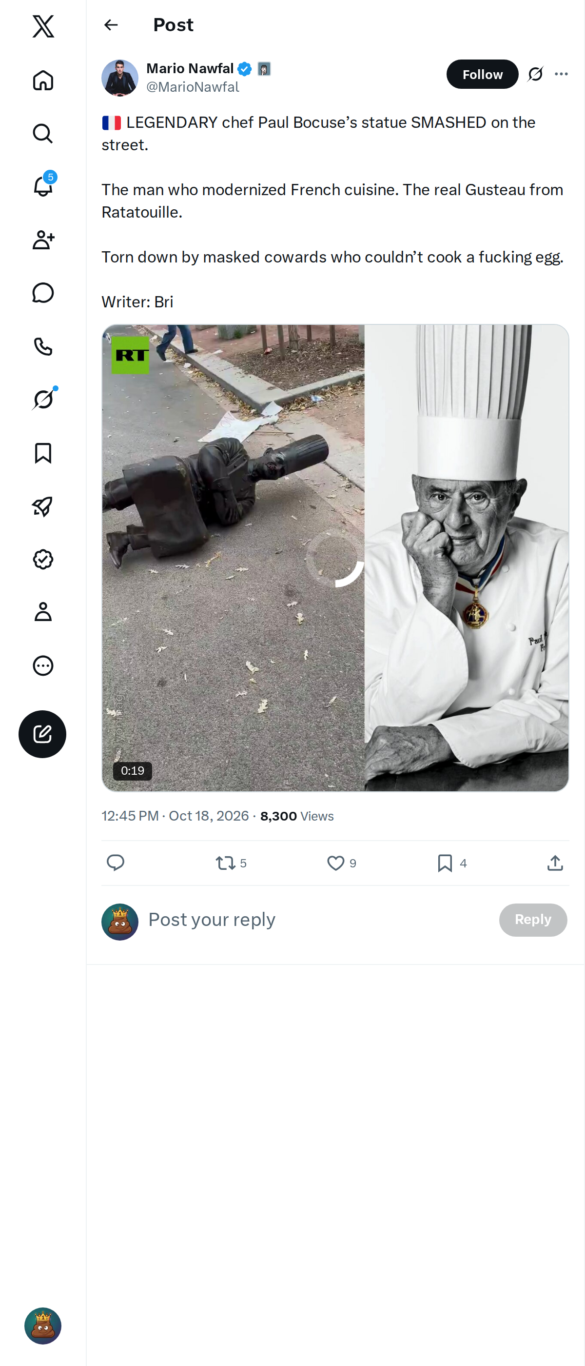 Snapshot 1 of @MarioNawfal's post from 2026-10-18