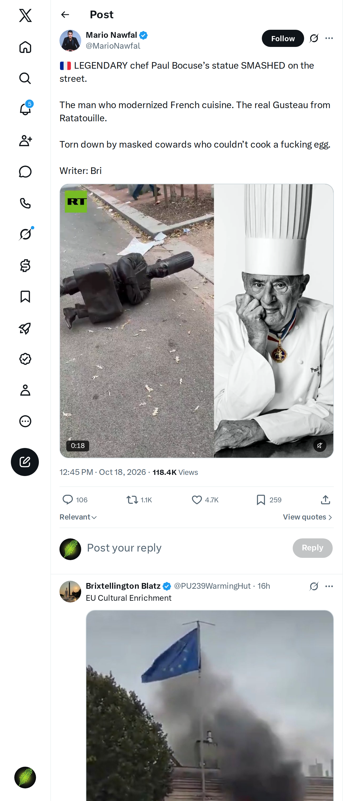 Snapshot 2 of @MarioNawfal's post from 2026-10-18