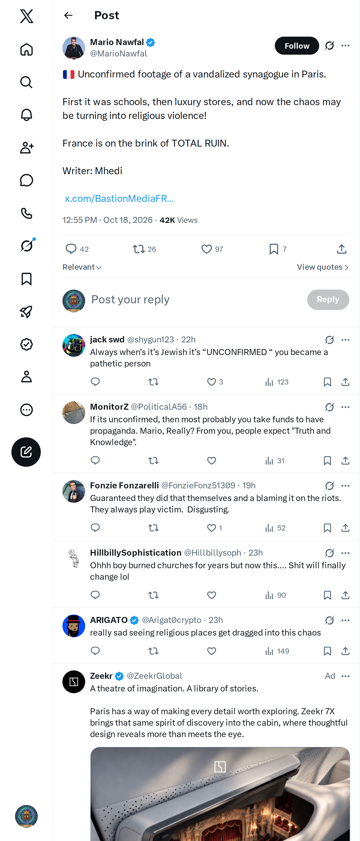 Snapshot 2 of @MarioNawfal's post from 2026-10-18