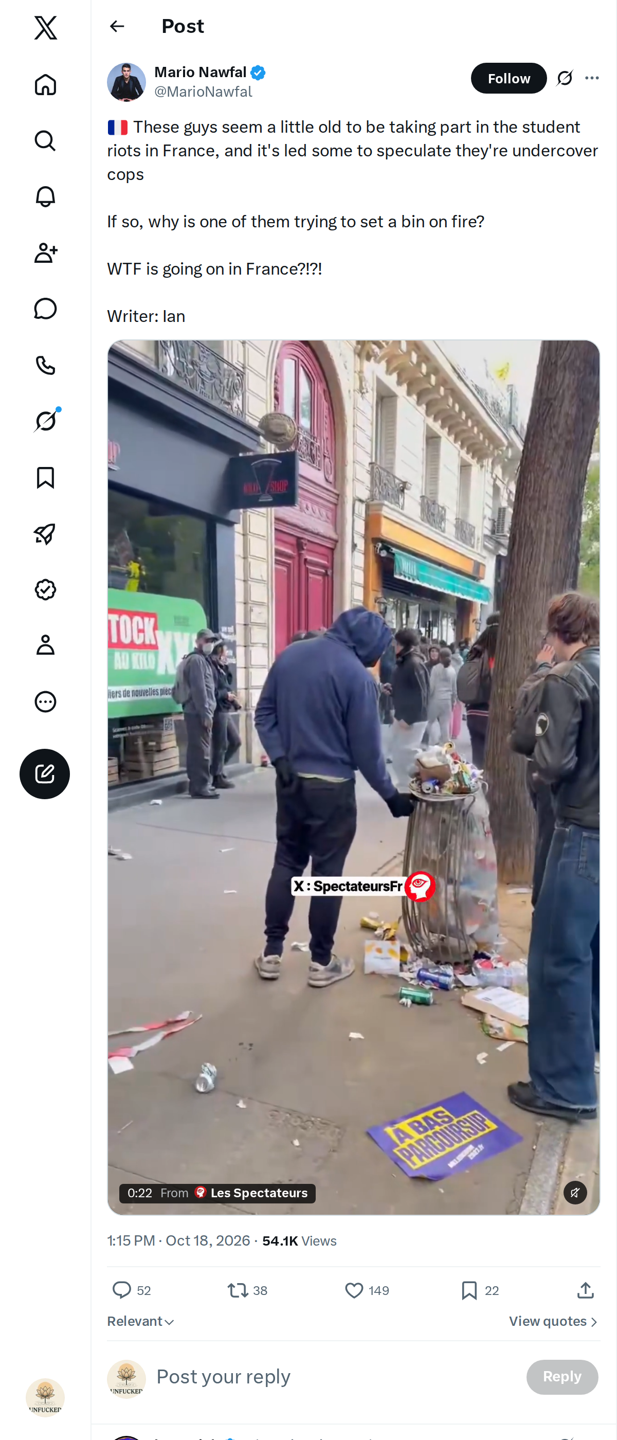 Snapshot 2 of @MarioNawfal's post from 2026-10-18