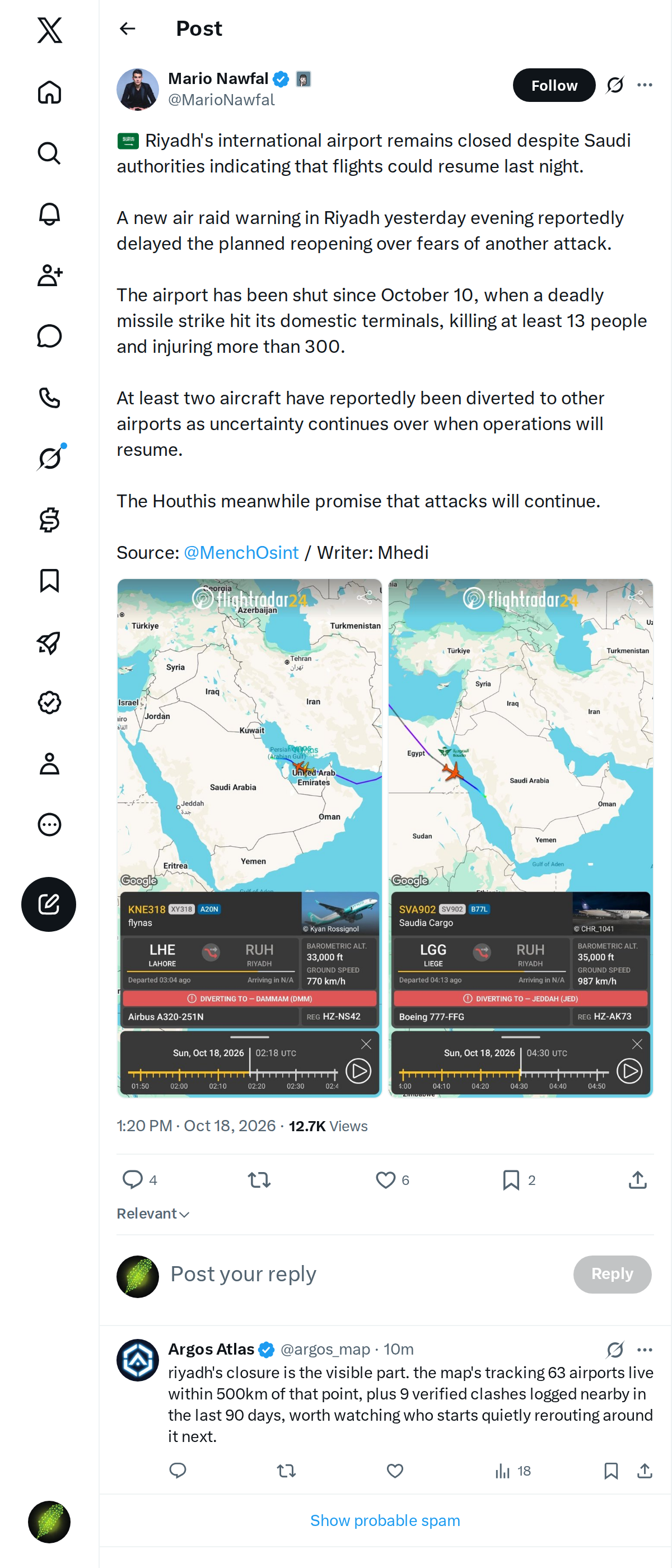 Snapshot 1 of @MarioNawfal's post from 2026-10-18
