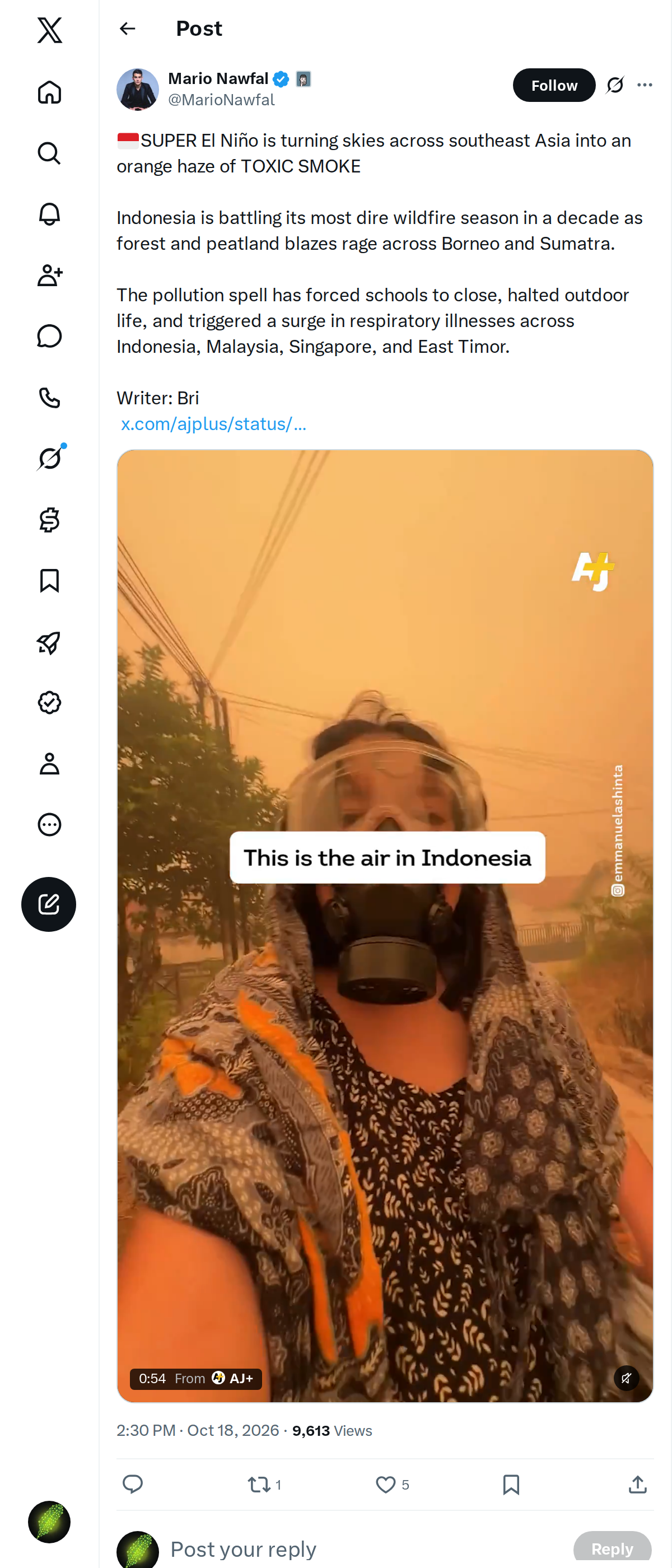 Snapshot 1 of @MarioNawfal's post from 2026-10-18