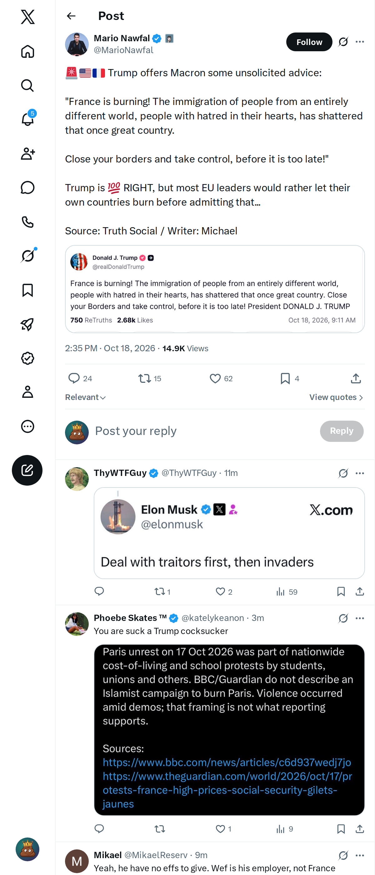 Snapshot 1 of @MarioNawfal's post from 2026-10-18