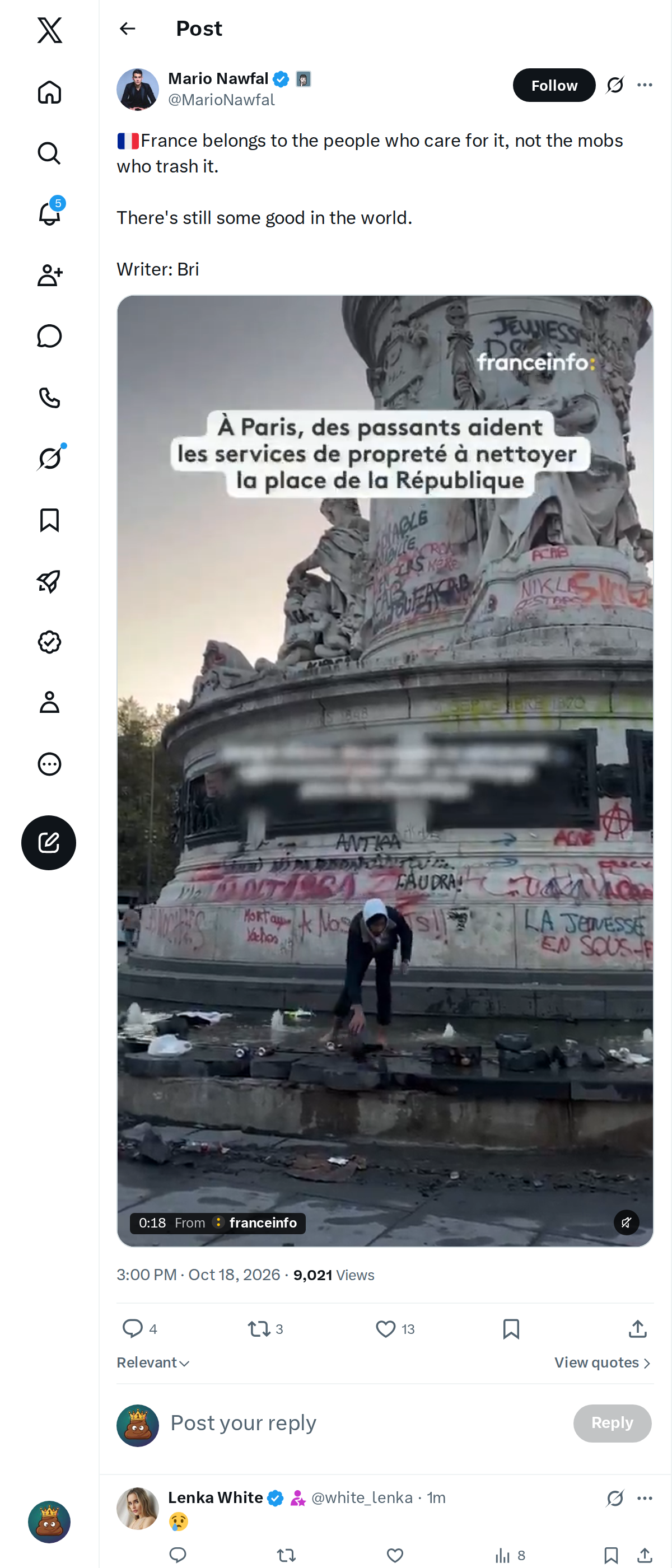 Snapshot 1 of @MarioNawfal's post from 2026-10-18