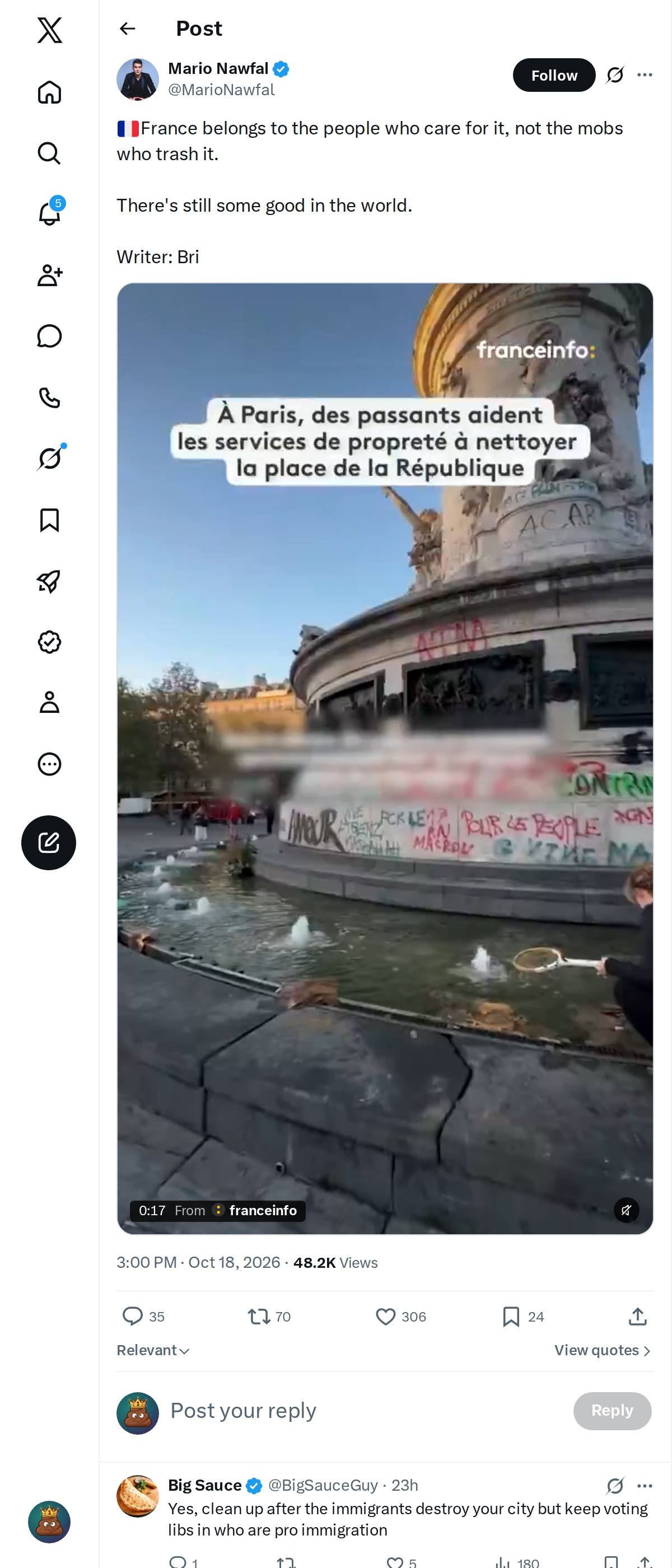 Snapshot 2 of @MarioNawfal's post from 2026-10-18