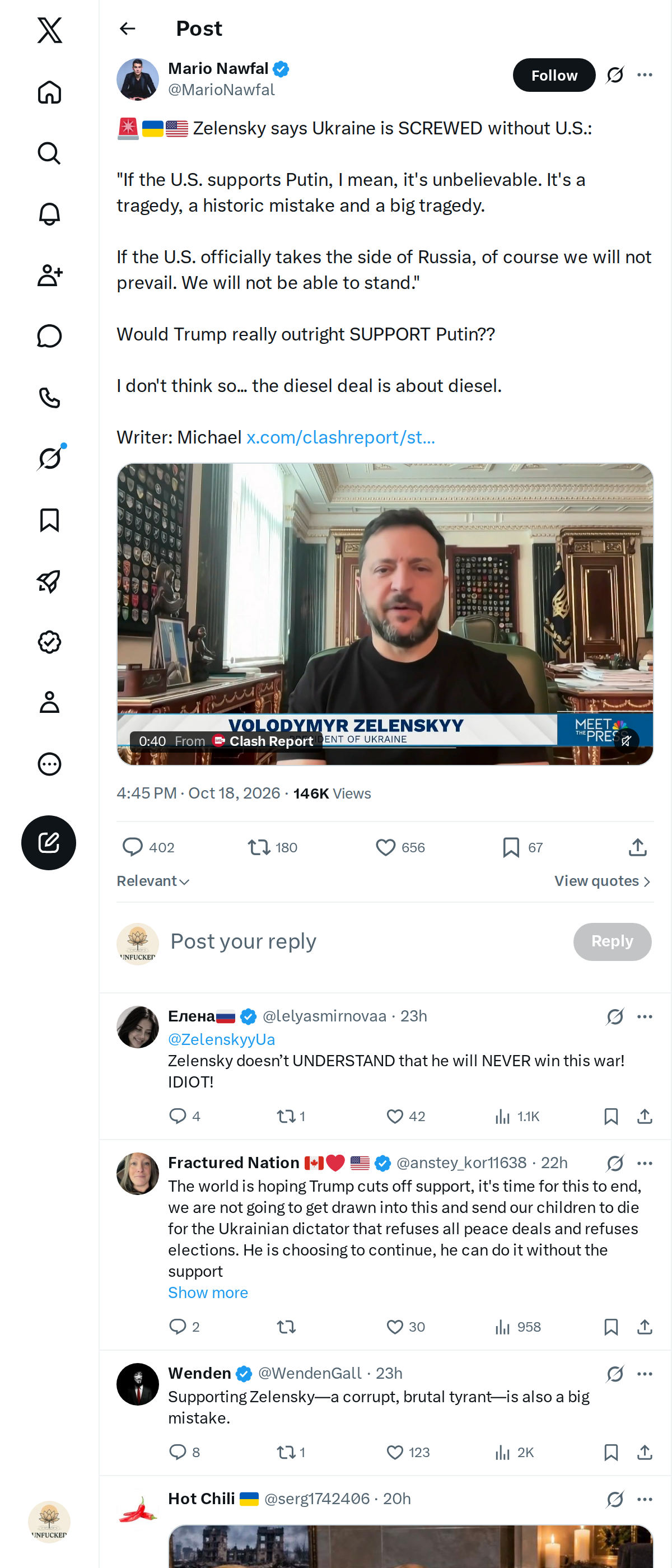 Snapshot 2 of @MarioNawfal's post from 2026-10-18