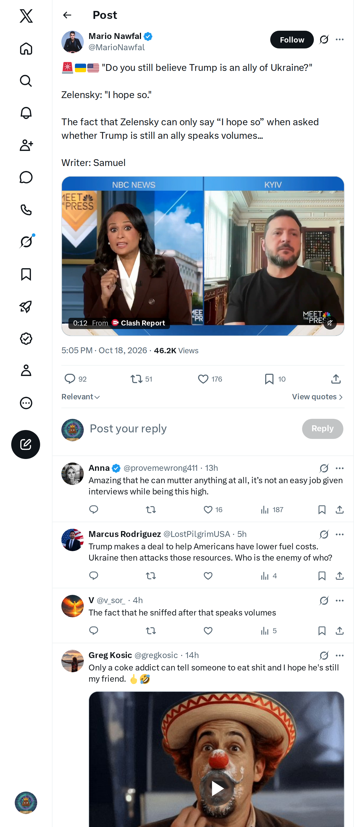 Snapshot 2 of @MarioNawfal's post from 2026-10-18